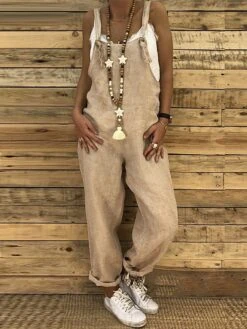 Women's Jumpsuits Casual Fall Maillard Bib Utility Overall Pocket Solid Color Daily Going Out Straight Regular Fit Sleeveless Black Blue Wine S M L Spring Summer