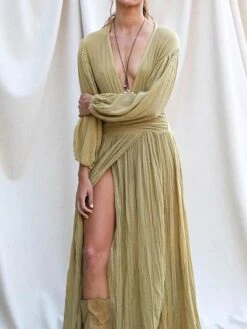 Women's Casual Dress Cotton Linen Dress Maxi Long Dress Polyester Basic Casual Daily Vacation V Neck Split Long Sleeve Summer Spring Fall 2023 Regular Fit Black White Pink Pure Color S M L XL 16 Women's Casual Dress Cotton Linen Dress Maxi Long Dress Polyester Basic Casual Daily Vacation V Neck Split Long Sleeve Summer Spring Fall 2023 Regular Fit Black White Pink Pure Color S M L XL -Cheap Plus Fit Dress Store vuonue1676368789961