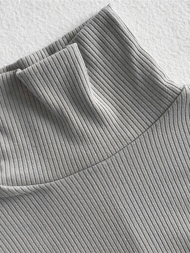 Women's Plus Size Curve Casual Dress Sweater Dress Bodycon Plain Midi Dress Long Sleeve Button Turtleneck Fashion Outdoor Wine Dark Blue Fall Winter XL XXL 3XL 4XL 5XL 7 Women's Plus Size Curve Casual Dress Sweater Dress Bodycon Plain Midi Dress Long Sleeve Button Turtleneck Fashion Outdoor Wine Dark Blue Fall Winter XL XXL 3XL 4XL 5XL - Image 7