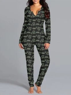 Women's Jumpsuit Halloween Pumpkin High Waist Print Animal V Neck Active Sport Daily Regular Fit Long Sleeve Black White Yellow S M L Summer 28 Women's Jumpsuit Halloween Pumpkin High Waist Print Animal V Neck Active Sport Daily Regular Fit Long Sleeve Black White Yellow S M L Summer -Cheap Plus Fit Dress Store vzpald1690352966135