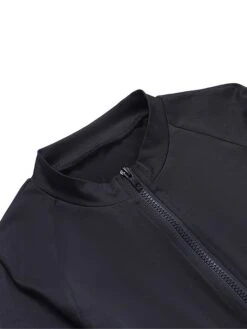 Women's Jumpsuit Zipper High Waist Solid Color Stand Collar Streetwear Street Sport Regular Fit Long Sleeve Black S M L Fall -Cheap Plus Fit Dress Store wazukq1695025438628