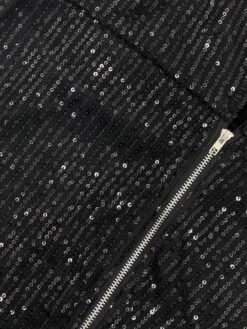 Women‘s Plus Size Curve Party Dress Solid Color V Neck Sequins Short Sleeve Spring Summer Sequins Prom Dress Short Mini Dress Party Back To School Dress Sequin Dress Homecoming Dress -Cheap Plus Fit Dress Store wfjtnu1652866164423