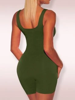 Women's Romper Backless Solid Color Crew Neck Active Home Street Skinny Sleeveless Green Blue Yellow S M L Spring 29 Women's Romper Backless Solid Color Crew Neck Active Home Street Skinny Sleeveless Green Blue Yellow S M L Spring -Cheap Plus Fit Dress Store wgzoxr1645092963676