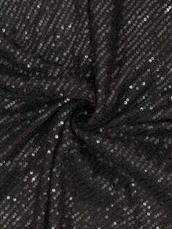 Women‘s Plus Size Curve Party Dress Solid Color V Neck Sequins Short Sleeve Spring Summer Sequins Prom Dress Short Mini Dress Party Back To School Dress Sequin Dress Homecoming Dress -Cheap Plus Fit Dress Store widjtr1652866165079