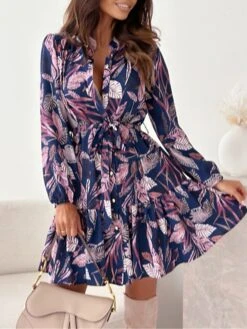 Women's Shirt Dress Casual Dress Swing Dress Mini Dress Outdoor Daily Vacation Polyester Fashion Casual Shirt Collar Lace Up Pocket Long Sleeve Spring Fall Winter 2023 Loose Fit Blue Brown Apricot 20 Women's Shirt Dress Casual Dress Swing Dress Mini Dress Outdoor Daily Vacation Polyester Fashion Casual Shirt Collar Lace Up Pocket Long Sleeve Spring Fall Winter 2023 Loose Fit Blue Brown Apricot -Cheap Plus Fit Dress Store wnzqvf1696846052312