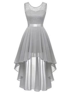 Women‘s Plus Size Curve Black Dress Easter Dress Lace Sleeveless Party Dress Solid Color Crew Neck Spring Fall Prom Dress Maxi Dress Party Club Dress Dress -Cheap Plus Fit Dress Store wtvodg1650968938928