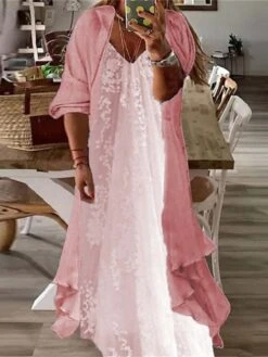 Women‘s Plus Size Curve Two Piece Dress Casual Dress Floral V Neck Maxi Dress Print Half Sleeve Fall Spring Dress Casual Daily Vacation Dress 17 Women‘s Plus Size Curve Two Piece Dress Casual Dress Floral V Neck Maxi Dress Print Half Sleeve Fall Spring Dress Casual Daily Vacation Dress -Cheap Plus Fit Dress Store wuimly1649760912609