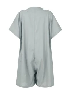 Women's Romper Button Solid Color Crew Neck Basic Street Daily Regular Fit Short Sleeve Black White Yellow S M L Summer 27 Women's Romper Button Solid Color Crew Neck Basic Street Daily Regular Fit Short Sleeve Black White Yellow S M L Summer -Cheap Plus Fit Dress Store wvkbvv1680576826727