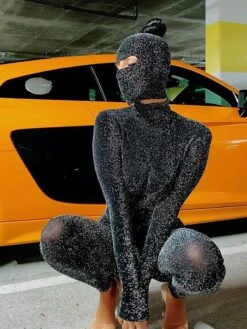Women's Jumpsuit Backless Turtleneck Streetwear Street Regular Fit Long Sleeve Black S M L Fall 19 Women's Jumpsuit Backless Turtleneck Streetwear Street Regular Fit Long Sleeve Black S M L Fall -Cheap Plus Fit Dress Store wxipjp1633771714883