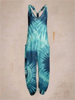 Women's Jumpsuit Pocket Print Floral V Neck Streetwear Daily Vacation Regular Fit Sleeveless Black Yellow Royal Blue S M L Summer -Cheap Plus Fit Dress Store xdesfy1677496028962