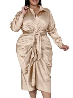 Women‘s Plus Size Curve Flattering Dresses Elegant Apple Shaped Dress Wedding Guest Work Dress Pure Color Shirt Collar Long Sleeve Fall Winter Work Midi Dress Going Out Work Dress Shirt Dress 23 Women‘s Plus Size Curve Flattering Dresses Elegant Apple Shaped Dress Wedding Guest Work Dress Pure Color Shirt Collar Long Sleeve Fall Winter Work Midi Dress Going Out Work Dress Shirt Dress -Cheap Plus Fit Dress Store xgxesd1663665115644