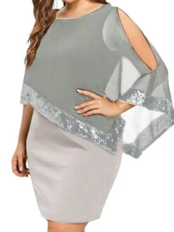 Women‘s Plus Size Curve Party Dress Solid Color Crew Neck Sequins Sleeveless Spring Fall Elegant Midi Dress Party Work Dress 17 Women‘s Plus Size Curve Party Dress Solid Color Crew Neck Sequins Sleeveless Spring Fall Elegant Midi Dress Party Work Dress -Cheap Plus Fit Dress Store xhbgko1640689408461