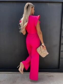 Women's Jumpsuits Casual Summer Lace Up Ruffle Solid Color Round Neck Elegant Party Going Out Regular Fit Short Sleeve White Blue Pink S M L Spring Fall 29 Women's Jumpsuits Casual Summer Lace Up Ruffle Solid Color Round Neck Elegant Party Going Out Regular Fit Short Sleeve White Blue Pink S M L Spring Fall -Cheap Plus Fit Dress Store xkozzp1695623500773