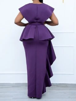 Women's Plus Size Curve Party Dress Solid Color V Neck Short Sleeve Spring Summer Prom Dress Maxi Long Dress Party Dress 12 Women's Plus Size Curve Party Dress Solid Color V Neck Short Sleeve Spring Summer Prom Dress Maxi Long Dress Party Dress -Cheap Plus Fit Dress Store xnznbn1652684133251