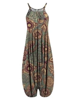 Women's Overall Print Floral Crew Neck Streetwear Daily Vacation Loose Fit Sleeveless Suspender National Style Printing Jumpsuit 29 Women's Overall Print Floral Crew Neck Streetwear Daily Vacation Loose Fit Sleeveless Suspender National Style Printing Jumpsuit -Cheap Plus Fit Dress Store xqcopq1684041463677