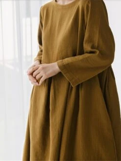Women's Casual Dress Cotton Linen Dress Swing Dress Maxi Long Dress Linen / Cotton Blend Casual Daily Casual Outdoor Daily Vacation Crew Neck Pocket Long Sleeve Summer Spring Fall 2023 Loose Fit 27 Women's Casual Dress Cotton Linen Dress Swing Dress Maxi Long Dress Linen / Cotton Blend Casual Daily Casual Outdoor Daily Vacation Crew Neck Pocket Long Sleeve Summer Spring Fall 2023 Loose Fit -Cheap Plus Fit Dress Store xrftqn1689933264311
