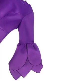 Women's Plus Size Curve Party Dress Cocktail Dress Work Dress Plain Midi Dress Long Sleeve Crew Neck Fashion Party Purple Fall Winter XL XXL 3XL 4XL -Cheap Plus Fit Dress Store xrkiid1694151488421