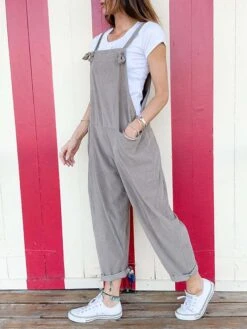 Women's Overall Utility Patch Pocket Solid Color Square Neck Streetwear Street Daily Regular Fit Sleeveless Pink Army Green Blue S M L Summer Fall 26 Women's Overall Utility Patch Pocket Solid Color Square Neck Streetwear Street Daily Regular Fit Sleeveless Pink Army Green Blue S M L Summer Fall -Cheap Plus Fit Dress Store xuewjq1681730647510