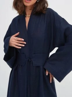Women's Casual Dress Cotton Dress Wrap Dress Maxi Long Dress Cotton Fashion Basic Outdoor Daily Holiday V Neck Split Tie Belt Long Sleeve Fall Winter Autumn 2023 Loose Fit Navy Blue Green Rose Red 35 Women's Casual Dress Cotton Dress Wrap Dress Maxi Long Dress Cotton Fashion Basic Outdoor Daily Holiday V Neck Split Tie Belt Long Sleeve Fall Winter Autumn 2023 Loose Fit Navy Blue Green Rose Red -Cheap Plus Fit Dress Store xuljih1692961117517