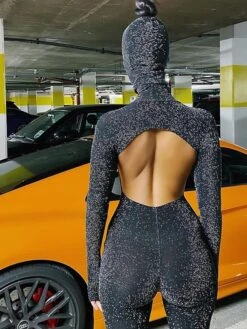 Women's Jumpsuit Backless Turtleneck Streetwear Street Regular Fit Long Sleeve Black S M L Fall 17 Women's Jumpsuit Backless Turtleneck Streetwear Street Regular Fit Long Sleeve Black S M L Fall -Cheap Plus Fit Dress Store xygvny1633771714064