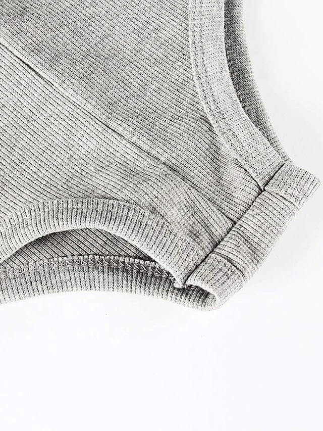 Women's Jumpsuits Casual Summer Romper Button Front Solid Color V Neck Daily Regular Fit Long Sleeve Green Black Gray S M L Fall Cold Weather 3 Women's Jumpsuits Casual Summer Romper Button Front Solid Color V Neck Daily Regular Fit Long Sleeve Green Black Gray S M L Fall Cold Weather - Image 3