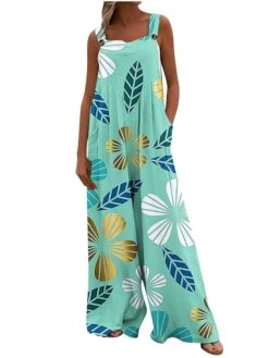 Women's Jumpsuit Animal Square Neck Holiday Traveling Vacation Regular Fit Sleeveless Sleeveless 34 1 2 S M L Summer 36 Women's Jumpsuit Animal Square Neck Holiday Traveling Vacation Regular Fit Sleeveless Sleeveless 34 1 2 S M L Summer -Cheap Plus Fit Dress Store ybhbbu1681621501190