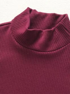 Women's Plus Size Curve Casual Dress Sweater Dress Sheath Dress Plain Midi Dress Long Sleeve Button Split Stand Collar Fashion Daily Black Wine Fall Winter XL XXL 3XL 4XL 5XL -Cheap Plus Fit Dress Store yebqcy1694151466543