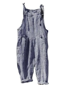 Women‘s Backpack Jumpsuit Pink Fall WinterFashion Street Backpack Striped Plaid Pattern One-Piece Wide Leg Pants -Cheap Plus Fit Dress Store ykzhlf1684666463236