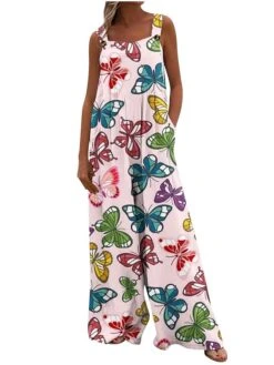 Women's Jumpsuit Animal Square Neck Holiday Traveling Vacation Regular Fit Sleeveless Sleeveless 34 1 2 S M L Summer 39 Women's Jumpsuit Animal Square Neck Holiday Traveling Vacation Regular Fit Sleeveless Sleeveless 34 1 2 S M L Summer -Cheap Plus Fit Dress Store ymptjq1681621502980