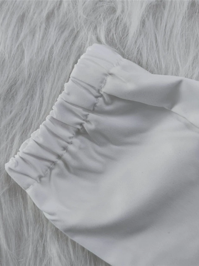 Women's Romper Button Shirt Collar Streetwear Street Regular Fit White S M L Summer 7 Women's Romper Button Shirt Collar Streetwear Street Regular Fit White S M L Summer - Image 7