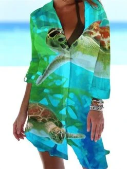 Women's Shirt Dress Casual Dress Shift Dress Mini Dress Outdoor Daily Date Polyester Fashion Classic Shirt Collar Pocket Print Half Sleeve Summer Spring 2023 Loose Fit ArmyGreen White Navy Blue Animal 10 Women's Shirt Dress Casual Dress Shift Dress Mini Dress Outdoor Daily Date Polyester Fashion Classic Shirt Collar Pocket Print Half Sleeve Summer Spring 2023 Loose Fit ArmyGreen White Navy Blue Animal -Cheap Plus Fit Dress Store yufezt1677739842710