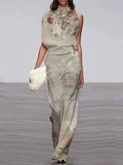 Women's Jumpsuit Print Floral Off Shoulder Streetwear Street Holiday Straight Regular Fit Short Sleeve Butterfly Sleeve Yellow S M L Fall