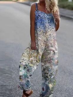 Jumpsuits For Women Summer Overall Print Floral Square Neck Streetwear Daily Vacation Loose Fit Sleeveless White Royal Blue Blue S M L 9 Jumpsuits For Women Summer Overall Print Floral Square Neck Streetwear Daily Vacation Loose Fit Sleeveless White Royal Blue Blue S M L -Cheap Plus Fit Dress Store zmlwrk1677496033941