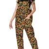 Women's Jumpsuit Pocket Print Floral Square Neck Active Street Daily Straight Slim Sleeveless Yellow S M L Fall