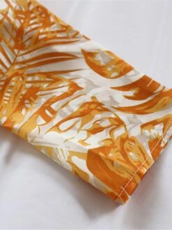 Women's Shirt Dress Casual Dress Swing Dress Maxi Long Dress Outdoor Daily Date Polyester Fashion Casual Shirt Collar Lace Up Button Long Sleeve Fall Winter 2023 Loose Fit Blue Orange Leaf S M L XL -Cheap Plus Fit Dress Store znqlyu1695367373242