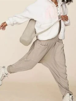 Women's Overall Utility Patch Pocket Trug LifeSolid Color V Neck Streetwear Daily Regular Fit Sleeveless Green Khaki Brown S M L Winter -Cheap Plus Fit Dress Store zorzwh1662448855118