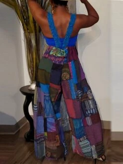 Women's Overall Patchwork Pocket Color Block V Neck Active Street Daily Regular Fit Sleeveless Blue Purple Green S M L Summer 32 Women's Overall Patchwork Pocket Color Block V Neck Active Street Daily Regular Fit Sleeveless Blue Purple Green S M L Summer -Cheap Plus Fit Dress Store zqpheq1695368137732