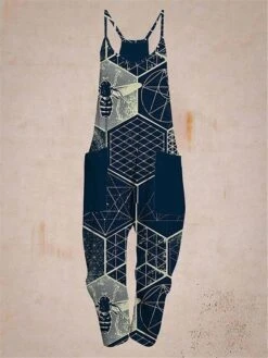 Women's Overall Pocket Trug Life Print Animal V Neck Streetwear Daily Vacation Regular Fit Sleeveless Black Pink Navy Blue S M L Summer Fall 13 Women's Overall Pocket Trug Life Print Animal V Neck Streetwear Daily Vacation Regular Fit Sleeveless Black Pink Navy Blue S M L Summer Fall -Cheap Plus Fit Dress Store ztrfrj1678857257179