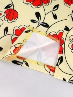 Women‘s Plus Size Curve Party Dress Cocktail Dress Wedding Guest Dress Midi Dress Orange 3/4 Length Sleeve Floral Print Spring Fall Winter Crew Neck Fashion Winter Dress Wedding Guest Vacation 2023 -Cheap Plus Fit Dress Store zuabxp1692179219559