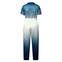 Women's Jumpsuit Lace Up Color Block Shirt Collar Elegant Daily Vacation Straight Regular Fit Blue S M L Spring -Cheap Plus Fit Dress Store zuotty1656993208728