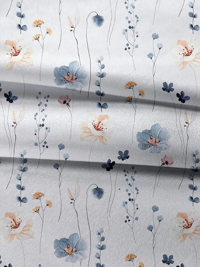 Women's Shirt Blouse White Yellow Blue Floral Button Print Long Sleeve Casual Holiday Daily Basic Shirt Collar Regular Fit Floral Fall & Winter 10 Women's Shirt Blouse White Yellow Blue Floral Button Print Long Sleeve Casual Holiday Daily Basic Shirt Collar Regular Fit Floral Fall & Winter - Image 10